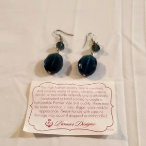 Premier Designs Blue Earrings